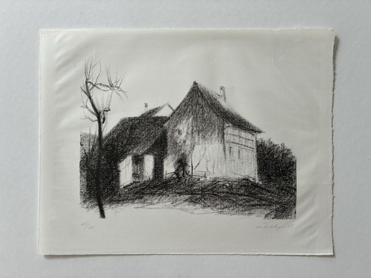 Arts picturaux & lithographies: Hans Wullschleger, limitierte Lithographie – D'occasion à Zürich par 718zzQk99