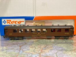 Roco 44875 SBB HO DC Speisewagen Dr4-25 braun