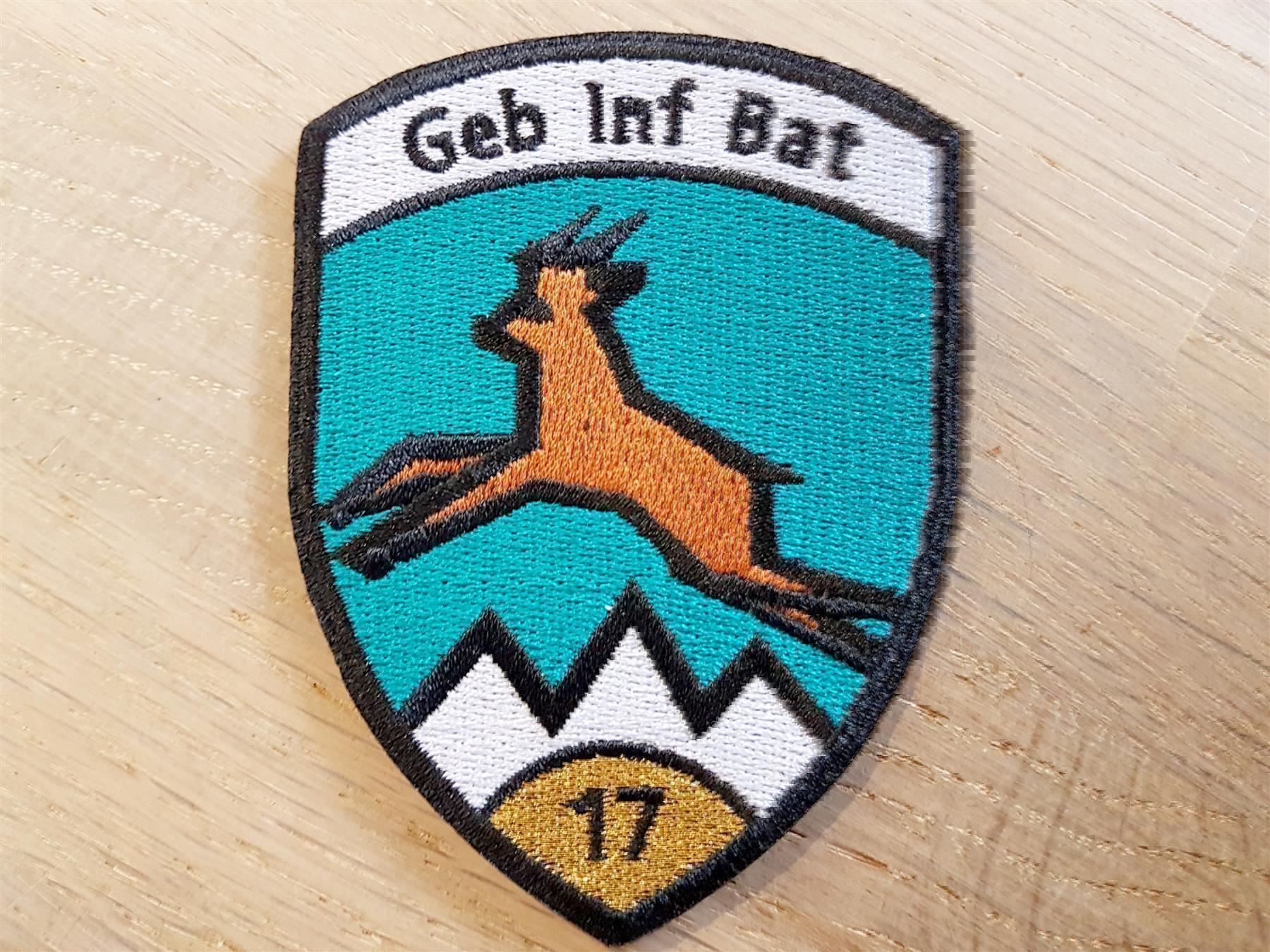 Placchette & Badge: Badge Geb Inf Bat 17 gold – Nuovo (secondo la descrizione) da Erlinsbach venduto da S700