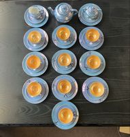 Japanisches Teeservice, Vintage, Top Zustand, Blau, Gold