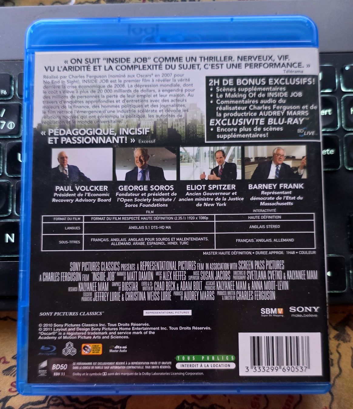 Tous les DVDs: Inside Job (2010) - Blu-ray – D'occasion à Semsales par __Florian__ 2