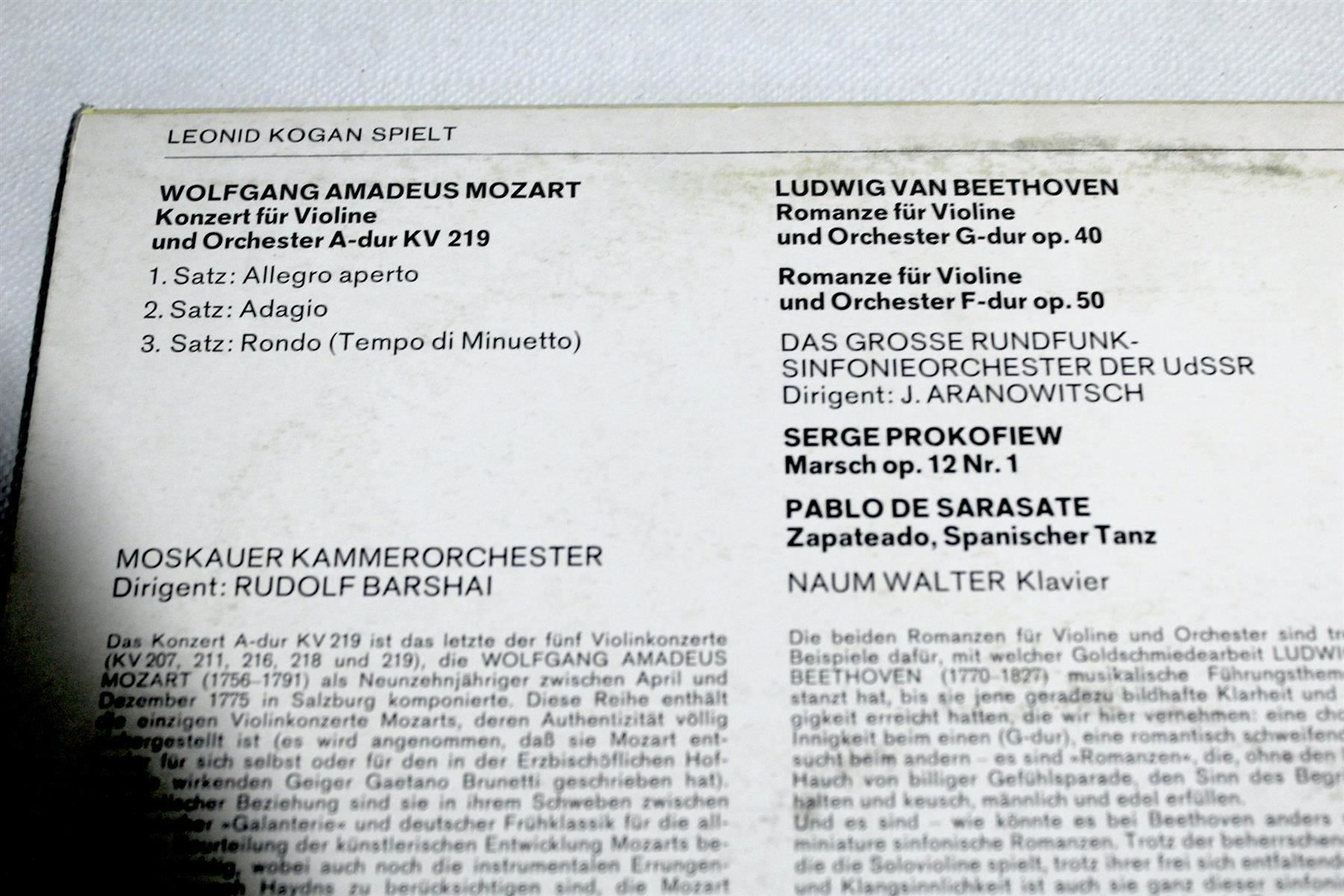 Vestiti: LEONID KOGAN: UdSSR-Originalaufnahme – Usato da Bern venduto da vinyl-heaven 7