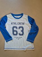 Langarmshirt blau weiss Gr. 110/116