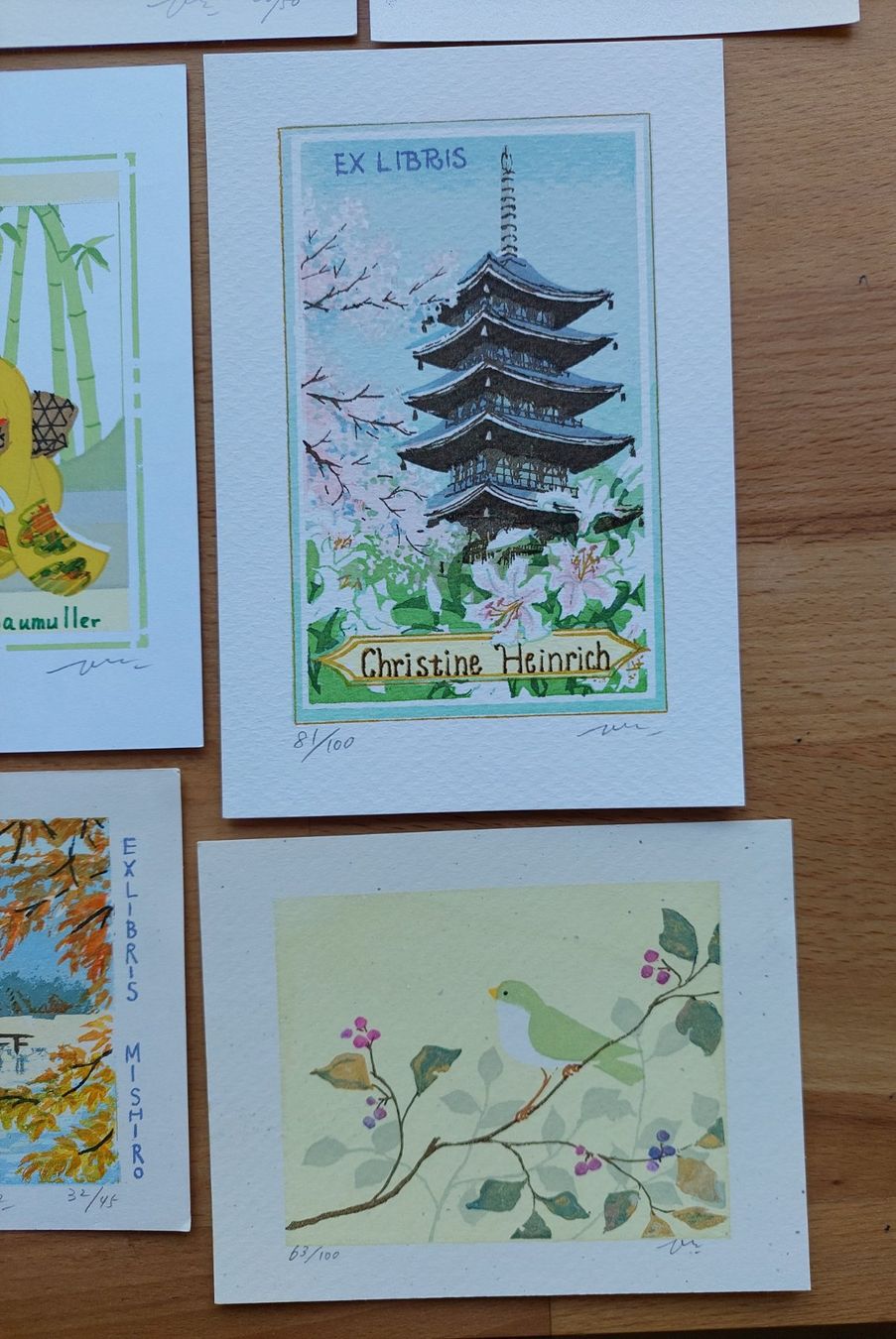 Grafiken & Lithographien: Sammlung Exlibris Hiroko Mishiro signiert – Gebraucht aus Obfelden von Exlibris-Art 3