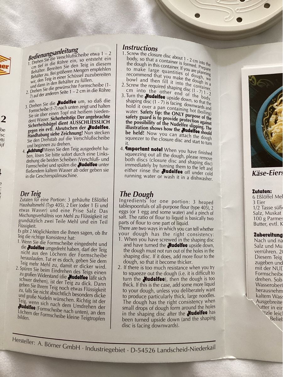 Appareils de cuisine: Nudelfee Nudel machen Daheim!!! – D'occasion à Bellinzona par wav_72pt 5