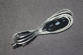 USB MIDI Interface Adapter Kabel PC