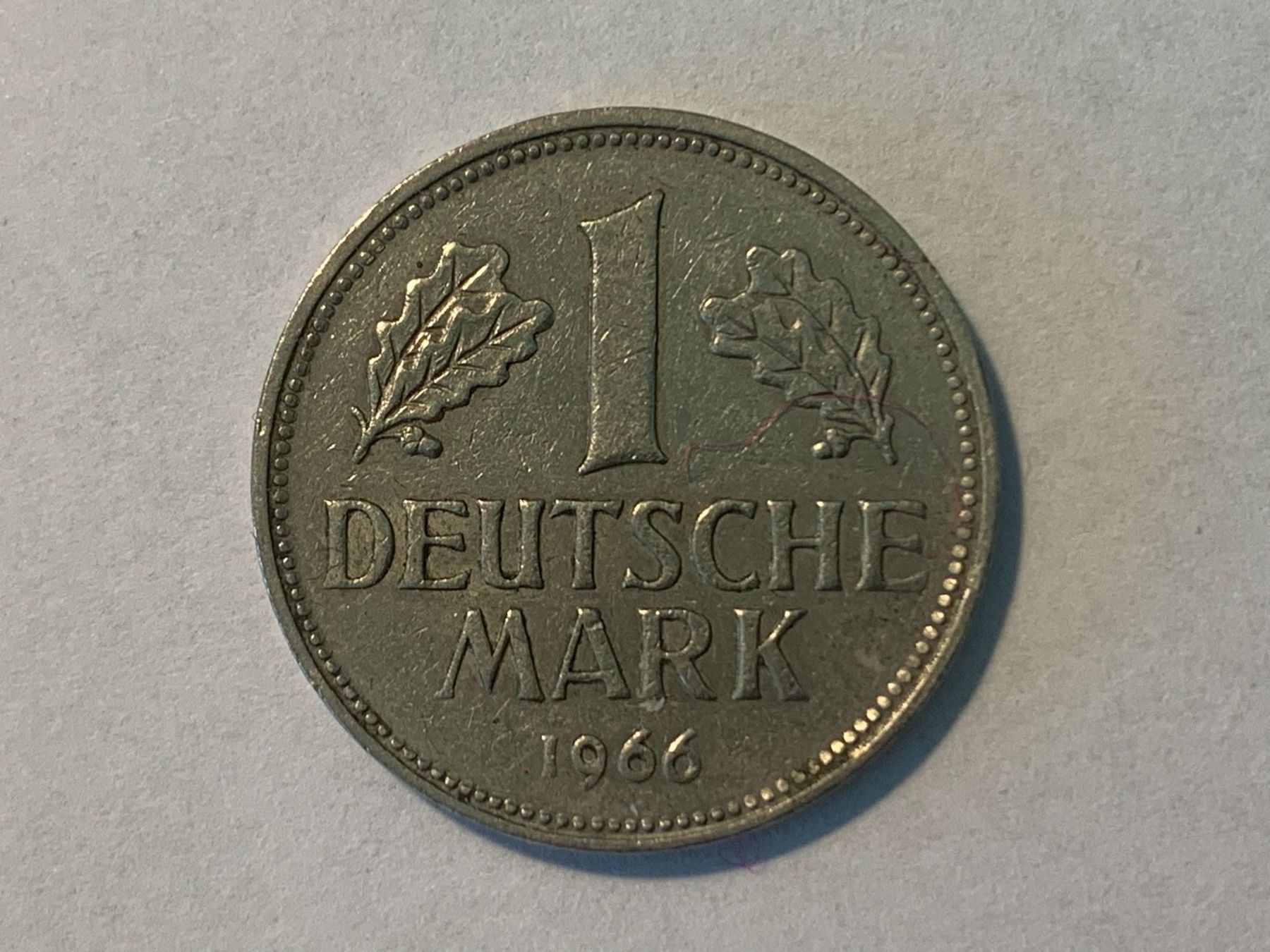 Tutti le monete: 1 Deutsche Mark Münze von 1966 – Usato da Seelisberg venduto da ura_9njn