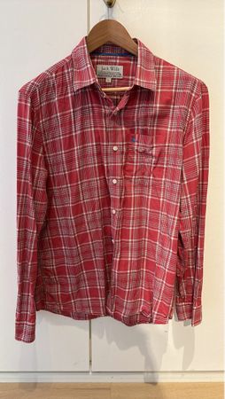Jack Wills Hemd, Grösse L, Top Zustand, Kariert, Rot/Weiss