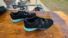 Camp David Herren Sneaker Gr. 45 Schwarz/Türkis Sportschuhe