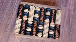 Vintage Fussreflexzonen Massagegerät aus Holz, Top Zustand!