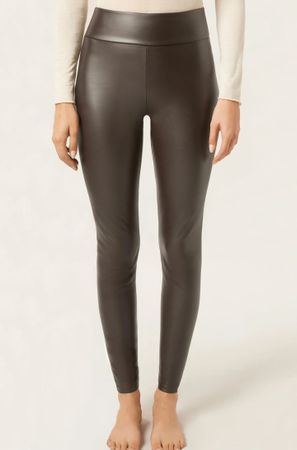 Warme Calzedonia Leggins braun Thermo neu Gr S