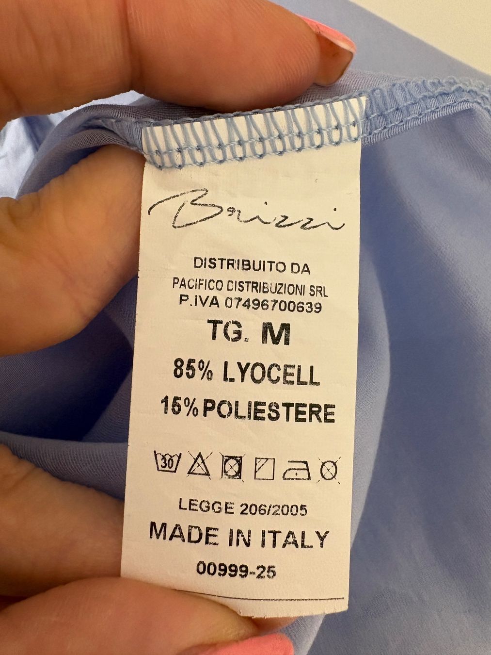 Camicette: Brizzi Sommerbluse Hellblau Gr. M lyocell Bluse transparent – Nuovo (secondo la descrizione) da Regensdorf venduto da secondchancefashion 4