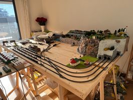 Modelleisenbahn Anlage im Bau, Spur N