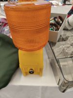 Warnleuchte orange, Rundumleuchte, Baustellenlicht, gelb
