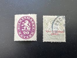 Bayern Lot Dienst + Portomarken 1876/1920 gest und  * (5204)