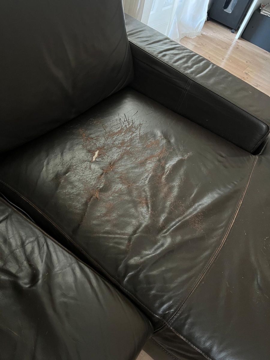 Divani: Ledersofa dunkelbraun – Usato da Luzern venduto da aezha 2