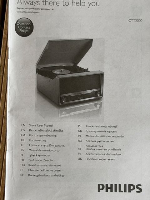 Philips Plattenspieler: Soundsystem mit Retro-Design mit Plattenspieler OTT2000/12 – Gebraucht aus Adligenswil von bwi_h8nr 1