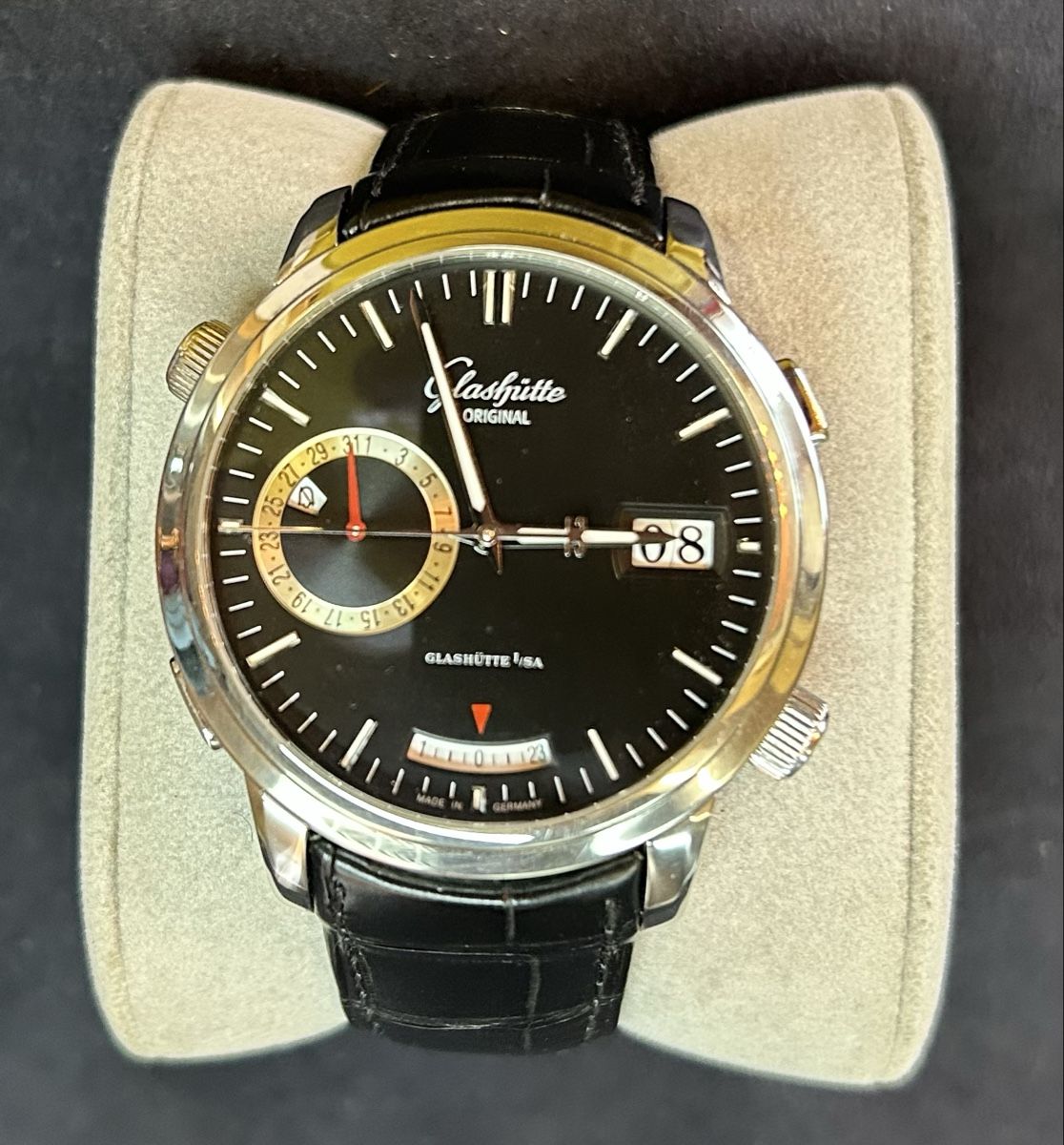 Glashütte Orologi: Glasshütte Original Senator Diary – Usato da Châtillon FR venduto da xwillow