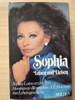 Buch Sophia Loren Leben und Lieben signiert mit Schutzumschl