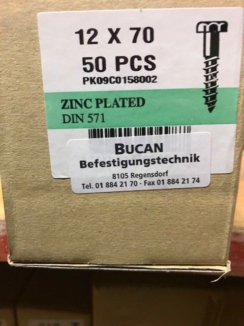 Alle Werkzeuge: Holzschlossschrauben   12 x 70 – Neu (gemäss Beschreibung) aus Appenzell Meister. von Seppli58
