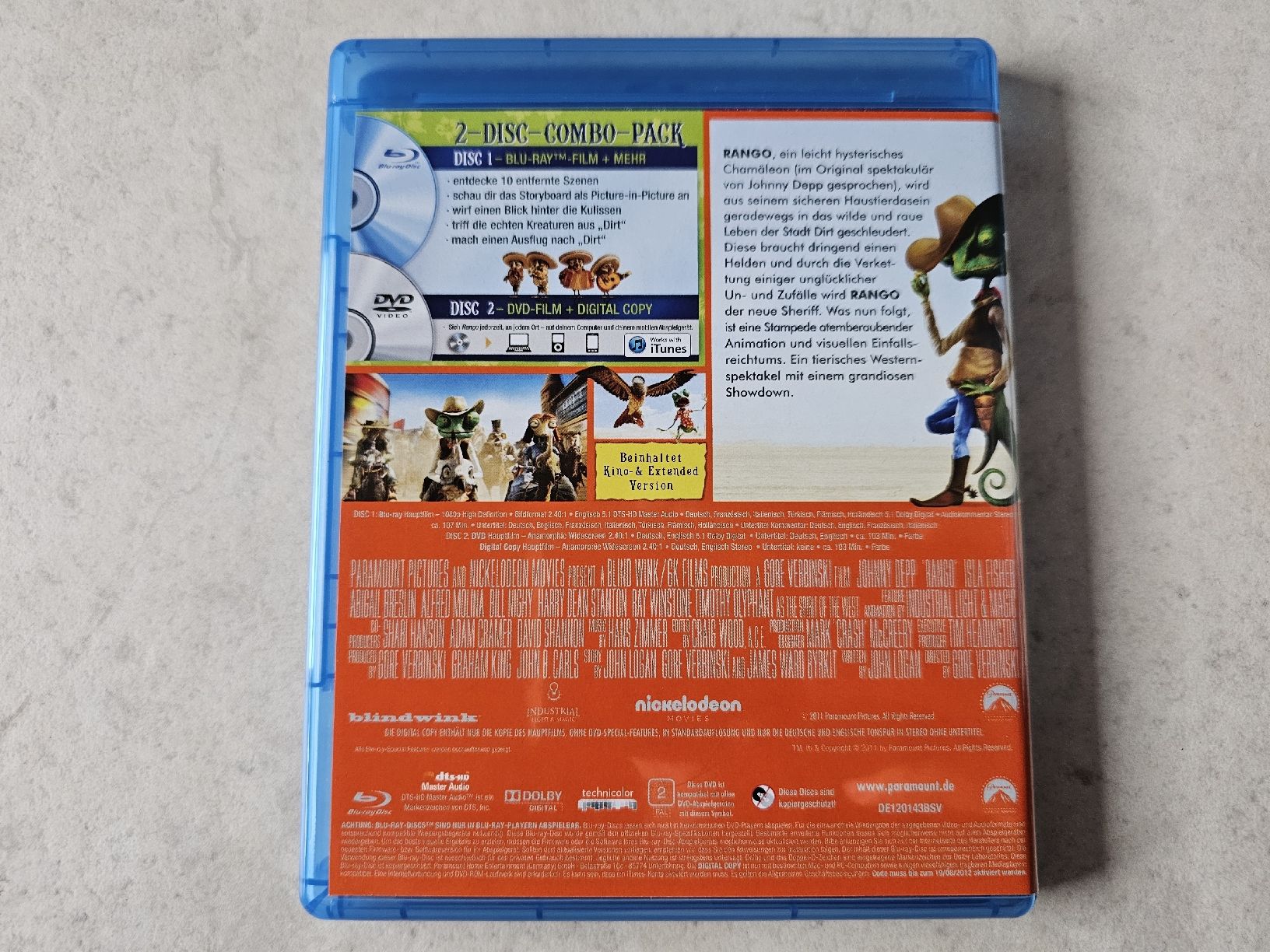 Tutti i DVDs: Rango  /  Bluray + DVD – Usato da Schneisingen venduto da backstore24 1