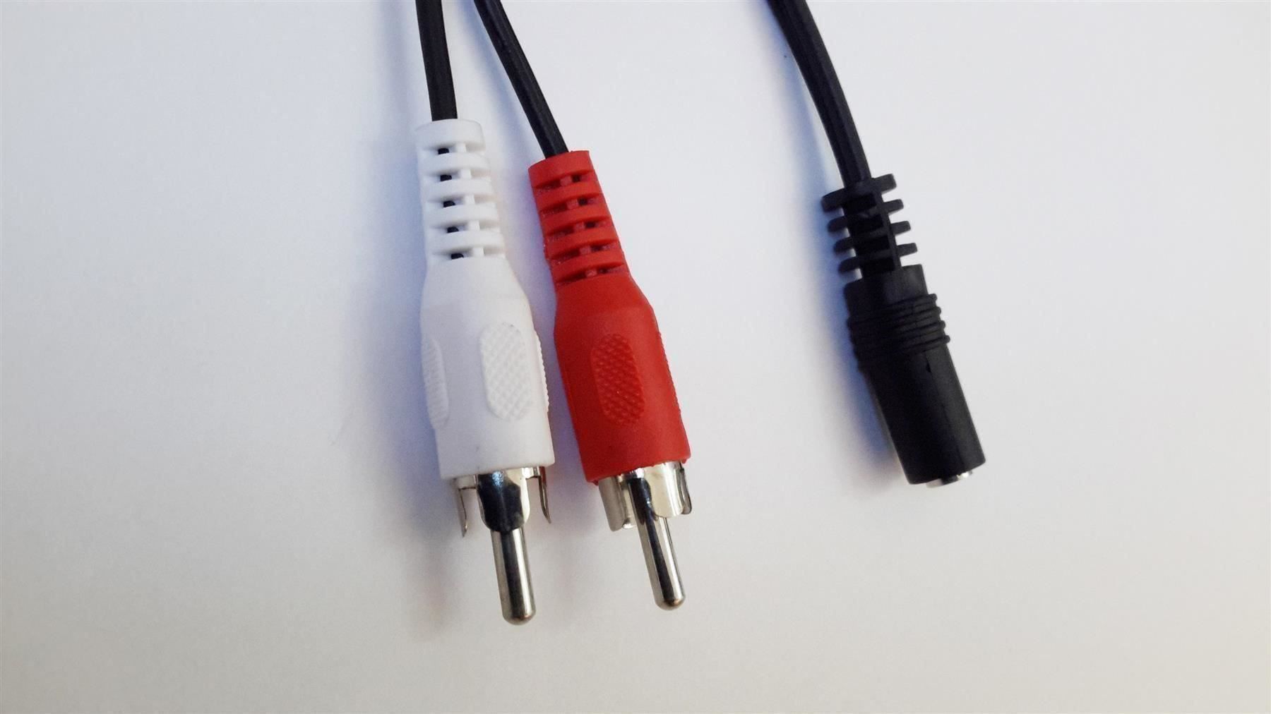 Kabel: Audiokabel 3.5 mm Buchse auf 2x Cinch – Neu und originalverpackt aus St. Gallen von cointec 5