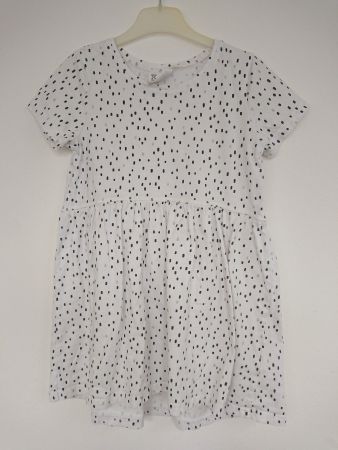 Mädchen Kleid Cotton KIDS Gr. 116 6Y Weiss 100% Baumwolle