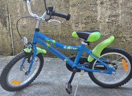 Kinder Velo 16 Zoll Blau/Grün Monster 