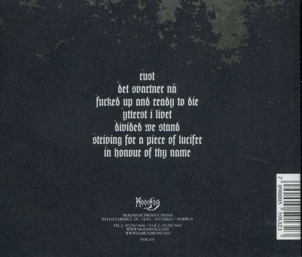 CD: Darkthrone - Hate... – Usato da St-Cergue venduto da VeganWarrior 1