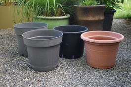 4x Pflanztopf Pflanzentopf Blumentopf rund