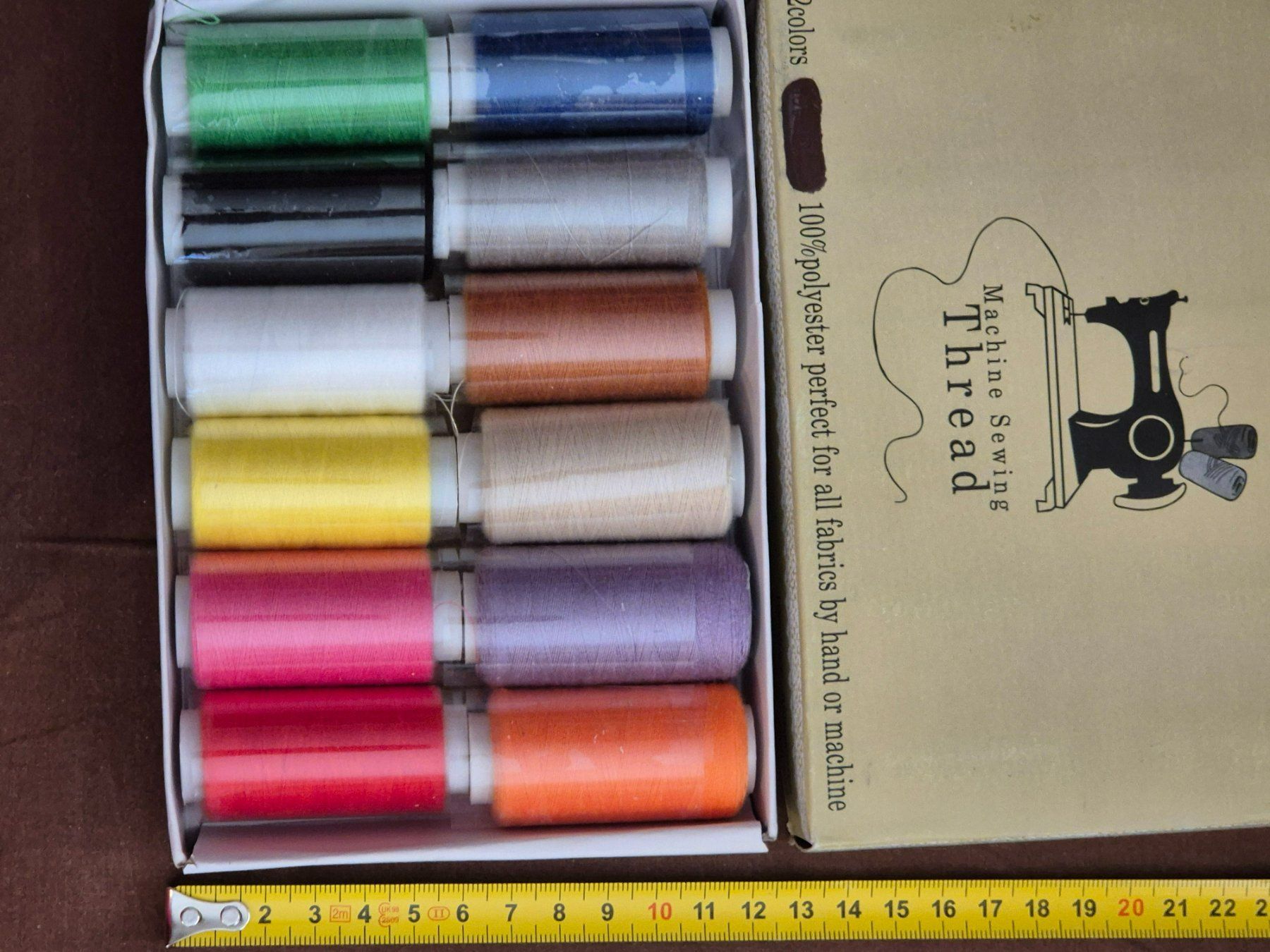 Cordicelle & Fili: Buntes Nähgarn, Set mit 12 Spulen, Neu! – Nuovo e nell'imballaggio originale da Losone venduto da bal_gfp6 2