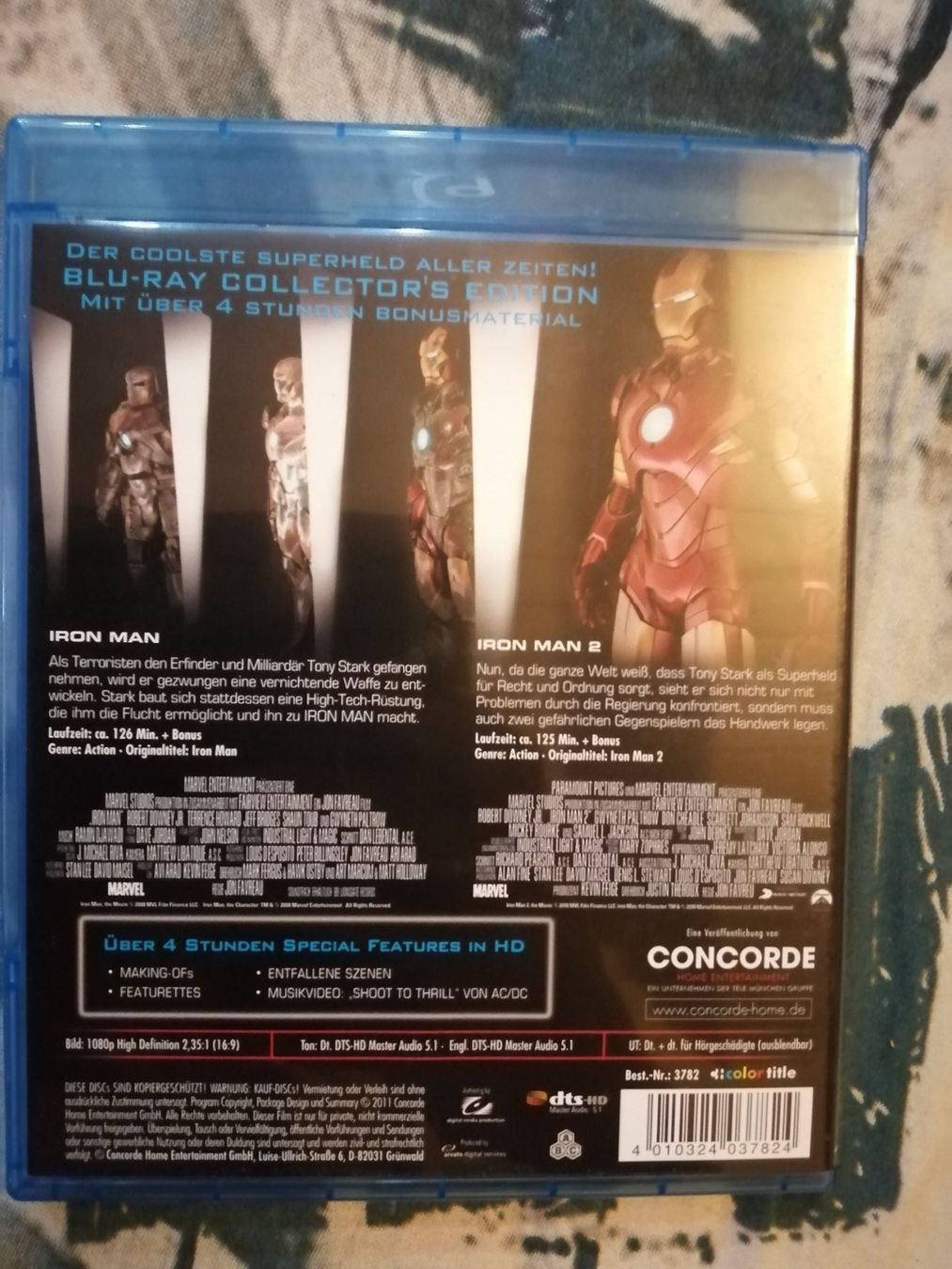 Tutti i DVDs: Iron Man 1 / 2 Double Pack – Usato da Eschlikon TG venduto da Rare_Ware 2