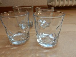 5 Trinkgläser durchsichtiges Glas Trinkglas Wasserglas