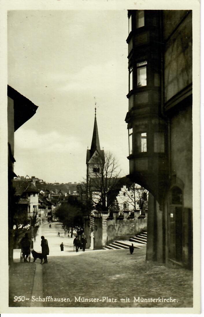 Cartoline postali: Schaffhausen Münster-Platz – Usato da Hochdorf venduto da Ziegel-16