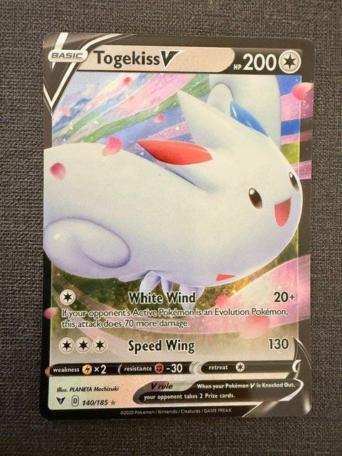 Pokémon Carte collezionabili: Pokemon Togekiss V – Usato da Burgdorf venduto da Sports_Cards_3400