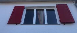 Fensterladen  3-teilig mit Lamellen