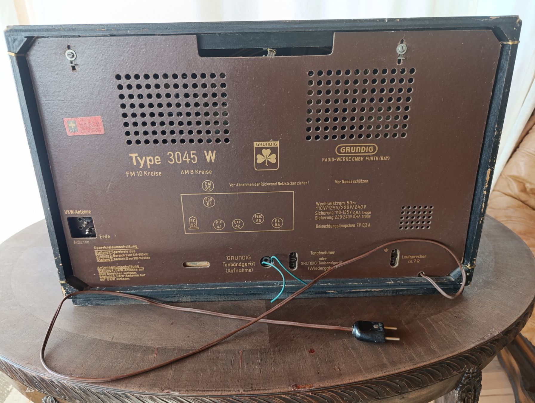Grundig Radio: Grundig Radio Type 3045W – Usato da Rüthi (Rheintal) venduto da marycsipet 1