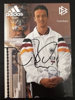 Fredi Bobic signierte Autogrammkarte DFB Adidas