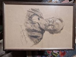 Gemälde Zeichnung Zweifel Ernst Otto Leuenberger 