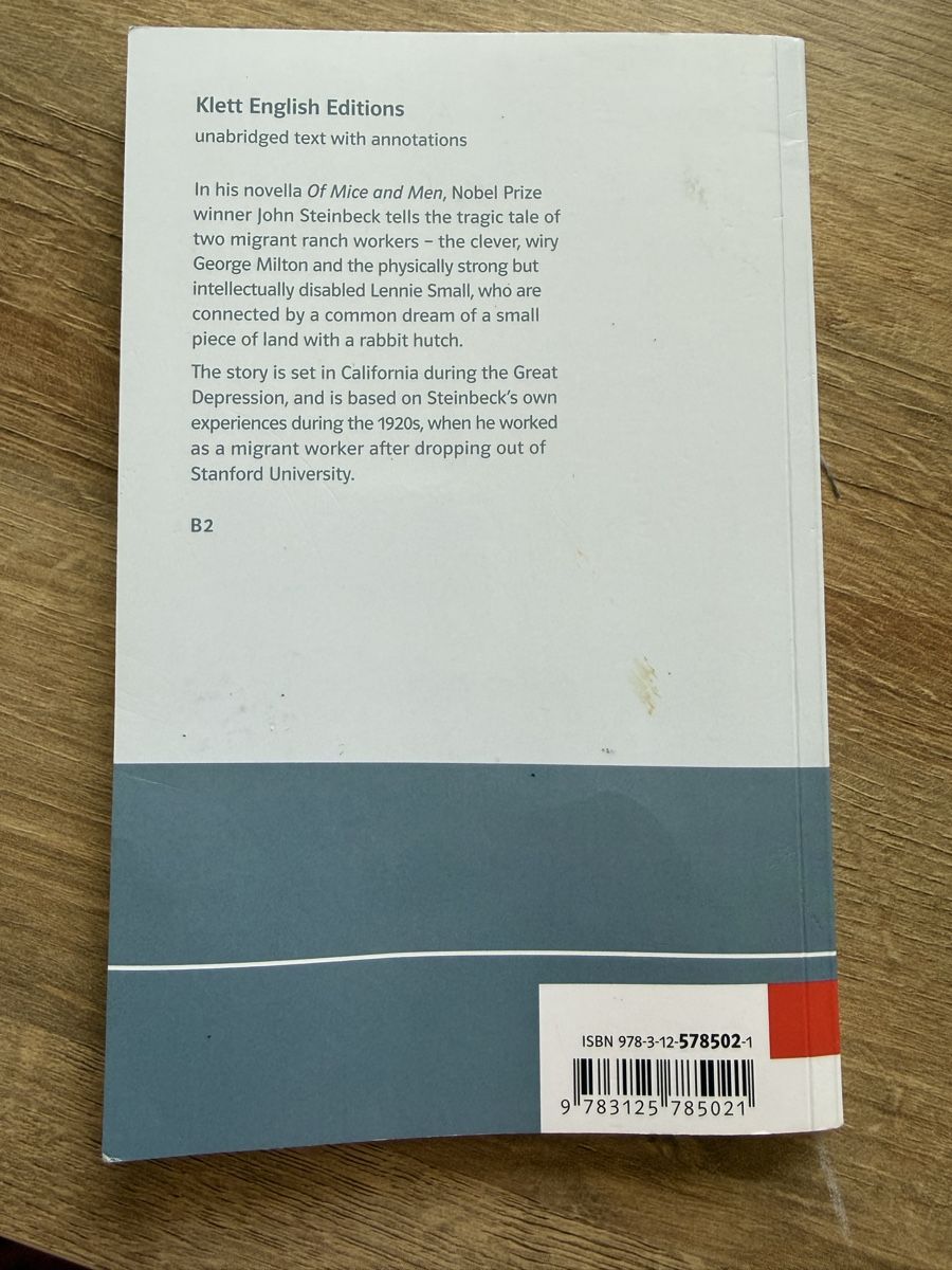 Libri: Of Mice and Men, John Steinbeck – Usato da Hasle LU venduto da Urssa2 1