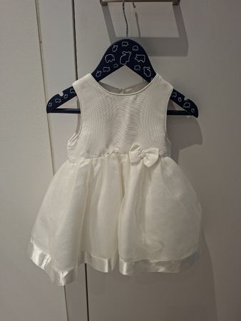 Festkleid weiss Grösse 74 Tüll mit Schleife