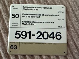 MUN Schild: Art MVZ 46 - Schweizer Armee
