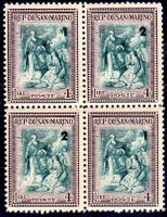 SAN MARINO 1947 WIEDERAUFBAU 4ERBLOCK **POSTFRISCH** - BR22