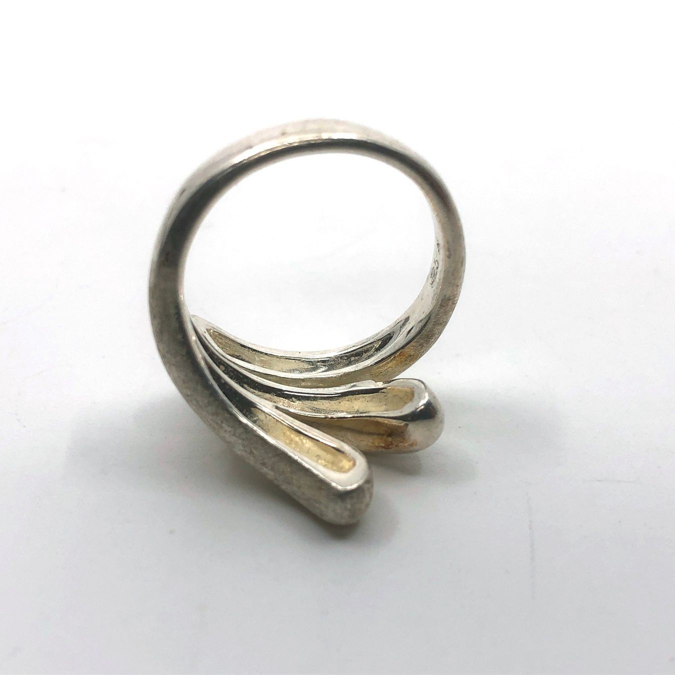 Anelli: Ring Silber 925  Teils mit strukturierter Oberfläche – Usato da Basel venduto da Tiabeanie 7