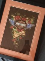 Harley-Davidson Bild im Rahmen, Live to Ride, Top Zustand!