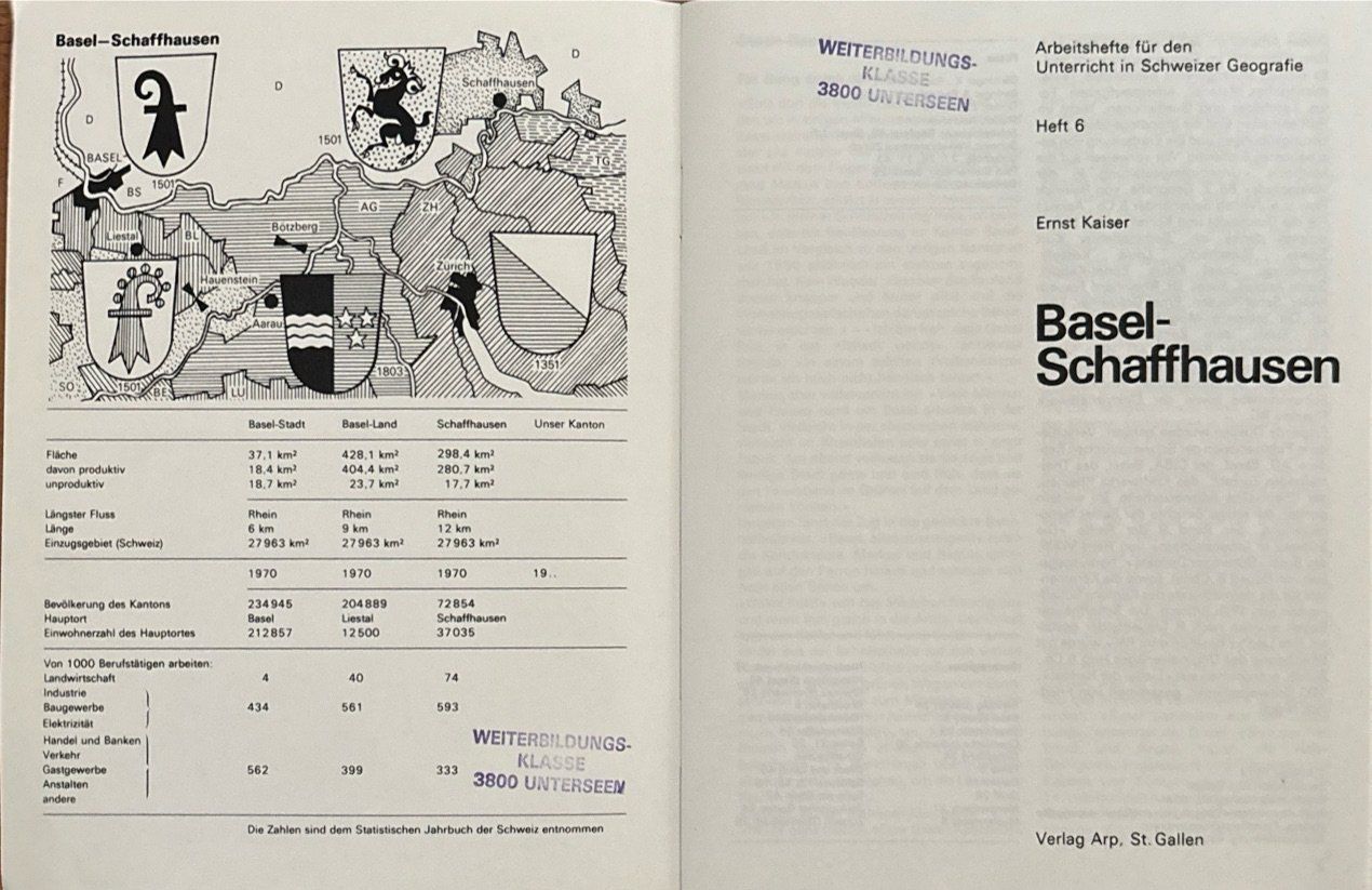 Libri: Kaiser Ernst, Basel-Schaffhausen - Heft 6 – Usato da Sarnen venduto da Livres 1
