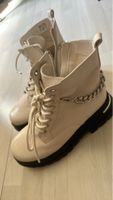 Aldo Boots in Beige mit Kette, Grösse 40, neu