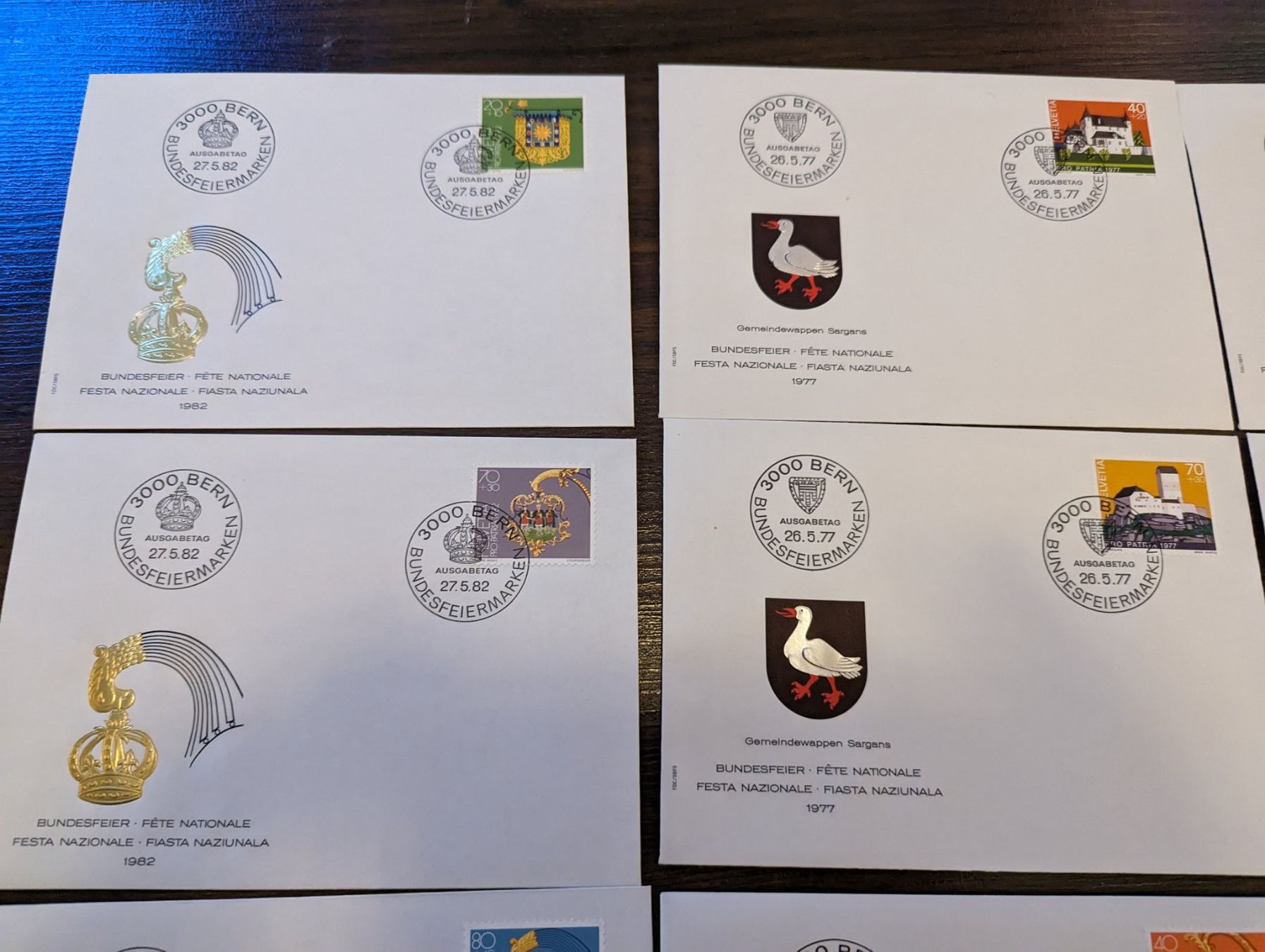 Alle Briefmarken: Lot 9 Budesfeiermarken 76-77-82 – Gebraucht aus Baden von swiss-alps 1
