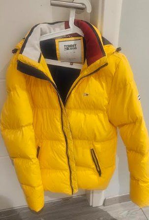Doudoune Tommy Jeans jaune, taille M, Bon Etat