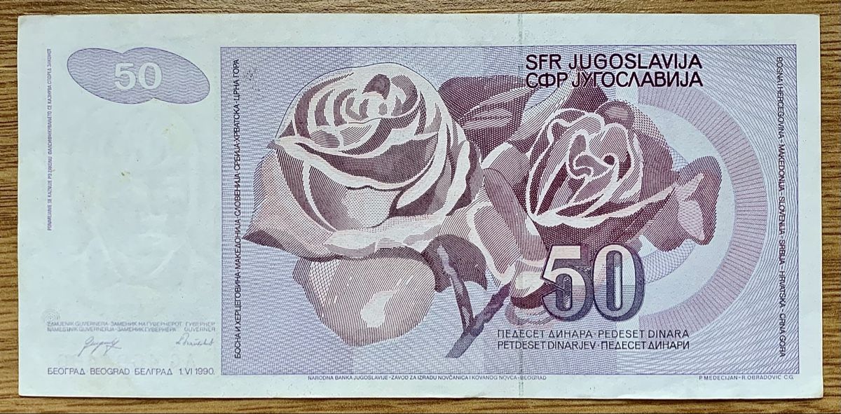 Banconote: 50 Dinara Jugoslawien 1990!!! – Usato da Oberentfelden venduto da NunoLouro 1